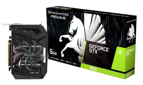 Gainward GeForce GTX 1660 Pegasus grafička kartica, 6 GB GDDR5, MiniITX, DVI, HDMI, DisplayPort