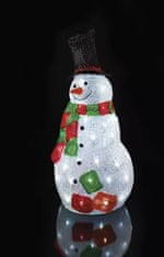 EMOS LED božićni snjegović, 61 cm, na otvorenom, toplo bijeli, timer
