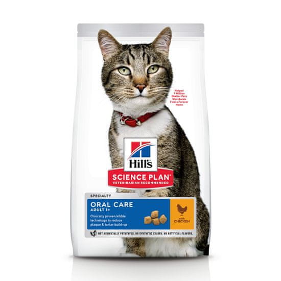Hill's hrana za mačke Science Plan Feline Adult Oral Care Chicken, 7 kg
