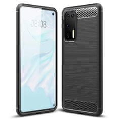 MG Carbon Case Flexible silikonska maska za Huawei P40, crno