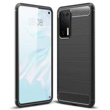 MG Carbon Case Flexible silikonska maska za Huawei P40, crno