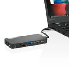 Lenovo USB-C hub, 7 ulaza (4X90V55523)