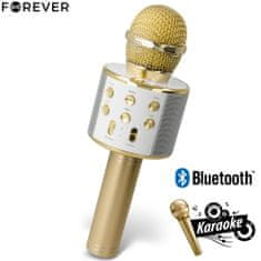 Forever BMS-300 mikrofon sa zvučnikom, zlatna