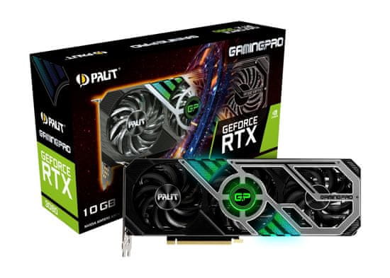 PALiT GamingPro GeForce RTX 3080 grafička kartica, 10 GB GDDR6X, LHR