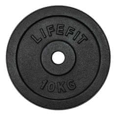 LIFEFIT LifeFit uteg, crni, 10 kg