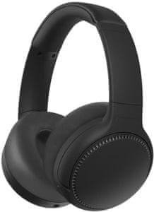 Bluetooth 5.0 bežične prijenosne slušalice Panasonic RB-M700BE Čist zvuk Snažni basovi 40 mm Snažni pretvarači Trajnost 20 sati Anc tehnologija Aktivne slušalice za poništavanje buke