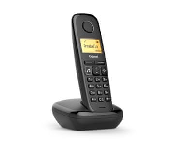 Gigaset A270 fiksni bežični telefon, crne boje