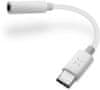 FIXED LINK adapter za povezivanje slušalica s USB-C na 3, 5mm jack s DAC čipom, bijela