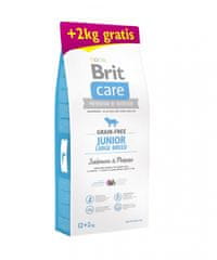 Brit Care Junior Large Breed suha hrana, s lososom i krumpirom, bez žitarica, 12 + 2 kg