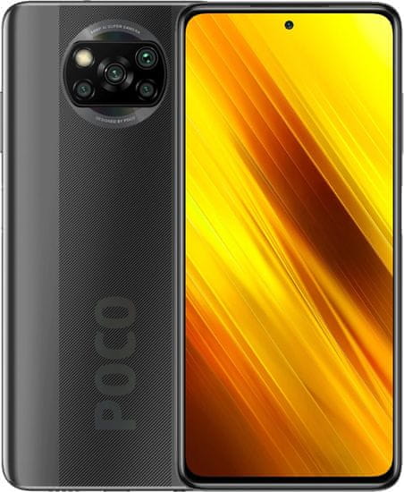 POCO X3 NFC mobilni telefon, 6GB/128GB, siva