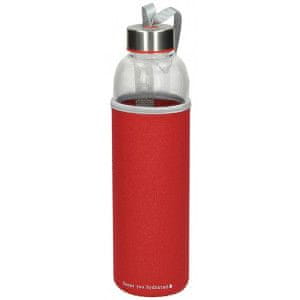 Wave Color boca za vodo, 0,6 l, staklena