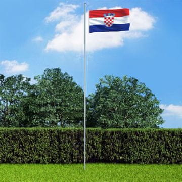 Vidaxl Hrvatska zastava, 90 x 150 cm