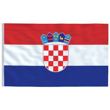 Vidaxl Hrvatska zastava 90 x 150 cm