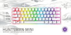 Razer Huntsman Mini Mercury gaming tipkovnica, Clicky, US HRV g.