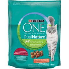 Purina ONE Dual Nature sterilizirana hrana za mačke s govedinom, 8x750 g