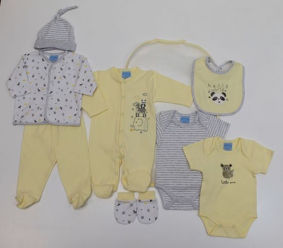 Just Too Cute poklon paket za dojenčad 8set, žuta, panda