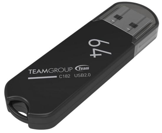 TeamGroup C182 memorijski stick, USB 2.0, 64 GB, crni