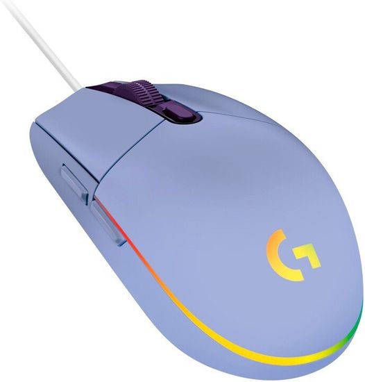 Logitech G102 LightSync gaming miš, ljubičasta
