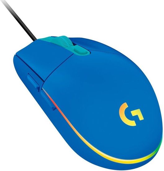 Logitech G102 LightSync gaming miš, plavi