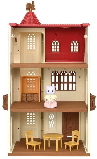 Sylvanian Families kuća s tornjem i crvenim krovom 5400