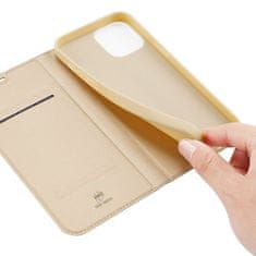 Dux Ducis Skin Pro preklopna kožna maska za iPhone 12 Pro Max, zlato