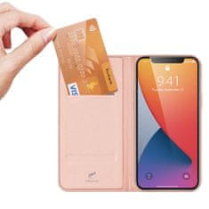Dux Ducis Skin Pro preklopna kožna maska za iPhone 12 Pro Max, ružičasta