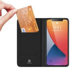Dux Ducis Skin Pro preklopna kožna maska za iPhone 12 / 12 Pro, crno
