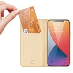 Dux Ducis Skin Pro preklopna kožna maska za iPhone 12 Pro Max, zlato
