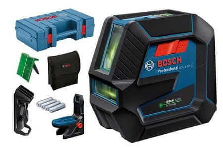 Bosch Professional kombinirani laser GCL 2-50 G + RM 10 + stropna kopča + kućište