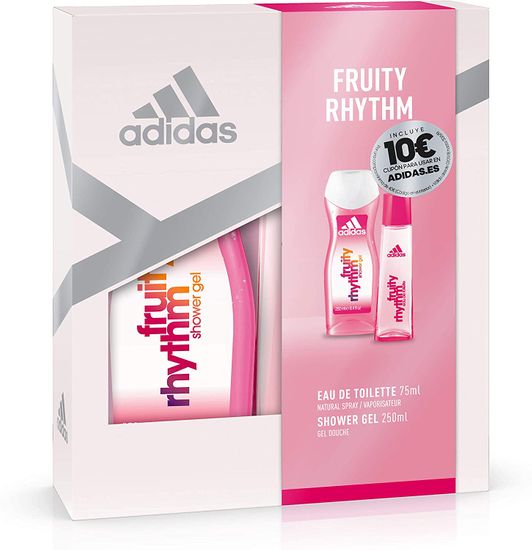 Adidas Fruity Rhythm ženski set (toaletna voda, 75 ml + gel za tuširanje, 250 ml)