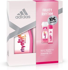  Adidas Fruity ženski set (toaletna voda, 75 ml + gel za tuširanje, 250 ml) 
