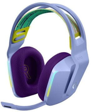 Logitech G733 Lightspeed bežične slušalice, ljubičaste