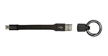 Ring privjesak za ključeve s USB kabelom, 2 u 1