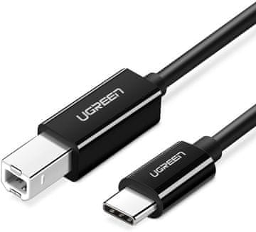 Ugreen USB-C na USB-B kabel za pisač, 2 m, crni