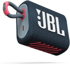 JBL bežični zvučnik GO 3, plava/roza