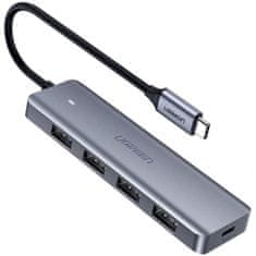 Ugreen USB-C hub, 4 x USB-A, Micro USB