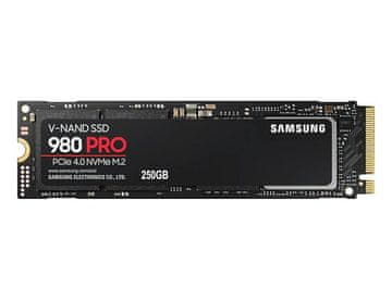 Samsung 980 Pro SSD disk, 250 GB, M.2, PCI-e 4.0 x 4 NVMe