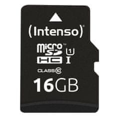 Intenso Premium Micro SDXC memorijska kartica, 16 GB, 45 MB/s, UHS-I + SD adapter