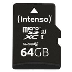 Intenso Pro Micro SDXC memorijska kartica, 64 GB, 90 MB/s + SD adapter