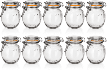 Banquet Staklenka hermetičke LINA 120 ml, 10 kom