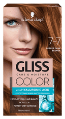 Schwarzkopf Gliss Color Care & Moisture boja za kosu, 7-7 Copper Dark Blonde