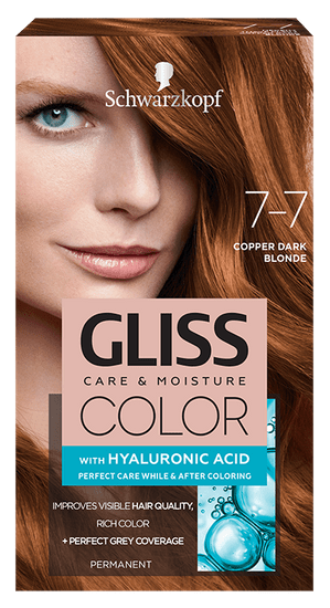 Schwarzkopf Gliss Color Care & Moisture boja za kosu, 7-7 Copper Dark Blonde