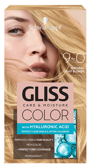 Schwarzkopf Gliss Color Care & Moisture boja za kosu, 9-0 Natural Light Blonde