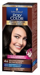 Schwarzkopf Poly Color kremasta boja za kosu, 46 Brown Black