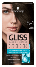 Schwarzkopf Gliss Color Care & Moisture boja za kosu, 5-1 Cool Brown