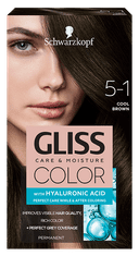 Schwarzkopf Gliss Color Care & Moisture boja za kosu, 5-1 Cool Brown