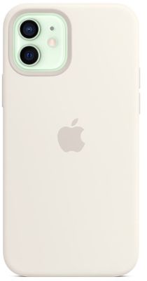 Apple iPhone 12/12 Pro Silicone Case ovitek, z MagSafe, White