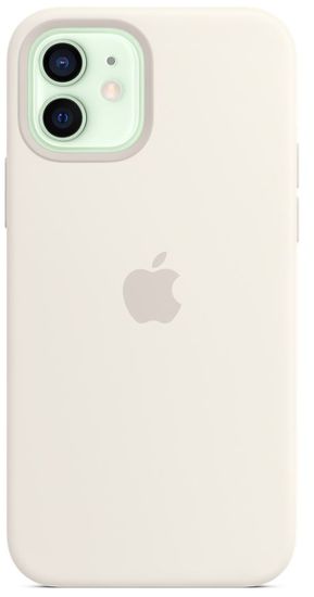 Apple iPhone 12/12 Pro Silicone Case maska, MagSafe, White