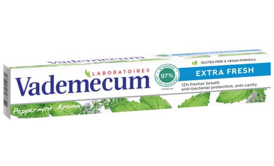 Vademecum Vademecum Basic zubna pasta, Extra Fresh, zelena menta, 75 ml