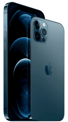 Apple iPhone 12 Pro Max, Procesor visokih performansi, Strojno učenje, A14 Bionic, Veliki zaslon, Dvostruka ultra širokokutna kamera, IP68, Vodootporan, Face ID, Čitač lica, Dolby Atmos